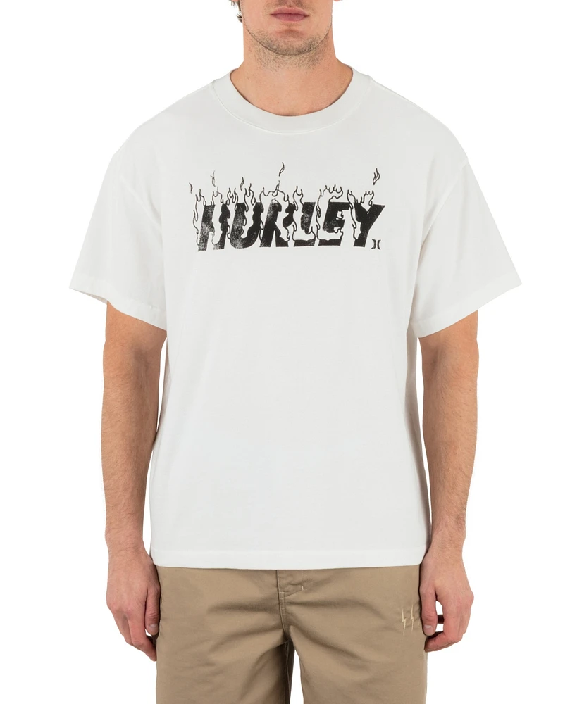 Hurley Men's On Fire Short Sleeve T-Shirt