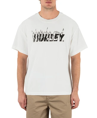Hurley Men's On Fire Short Sleeve T-Shirt