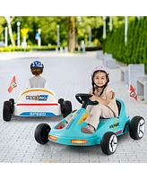 12V Electric Go Kart for Kids Race Toy with Remote Control and Music