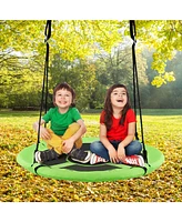 2-in-1 40 Inch Kids Hanging Chair Detachable Swing Tent