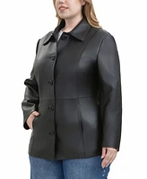 Bgsd Plus Dana Leather Car Coat