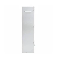 Bbq Oven Smoker with Wood Chips 17.5"x11.4"x43.3" Galvanized Steel