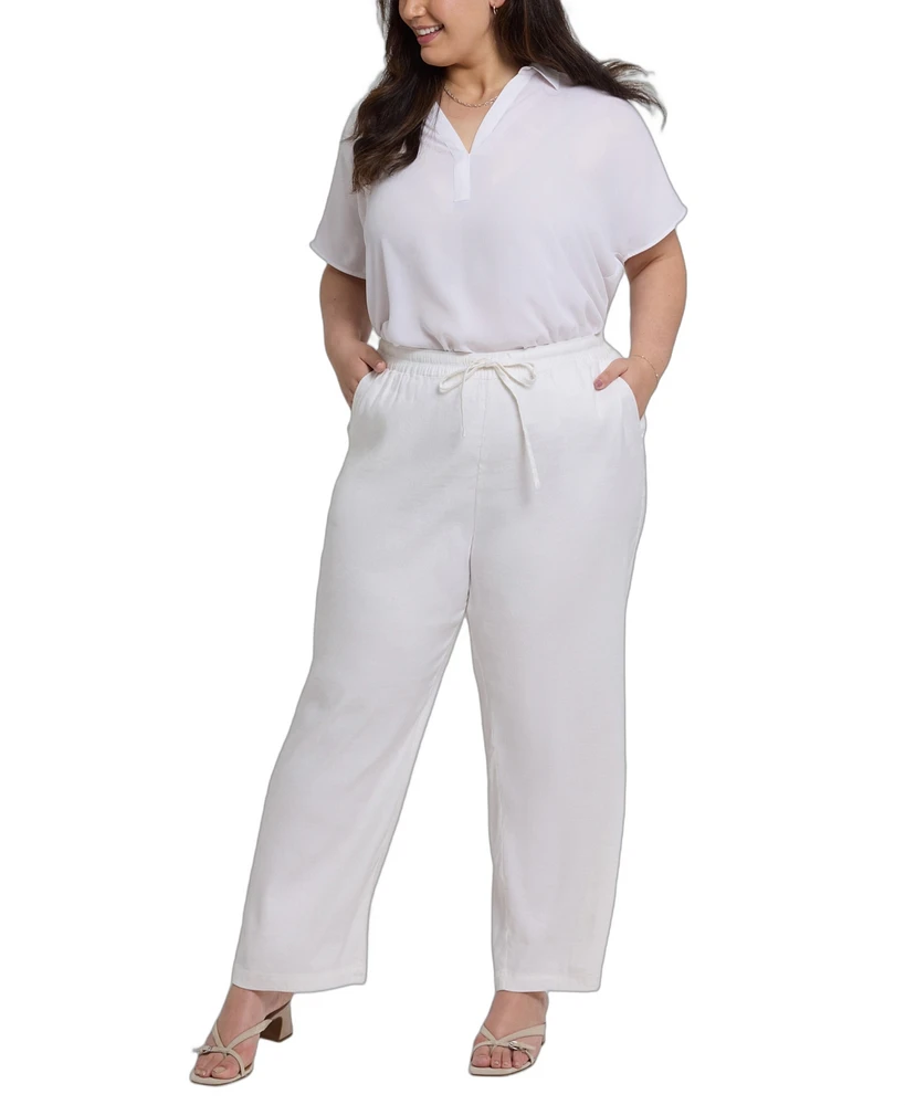 Nydj Plus Relaxed Drawstring Pants