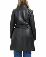 Bgsd Plus Maisy Leather Long Coat