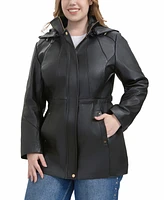 Bgsd Plus Elena Leather Parka Coat
