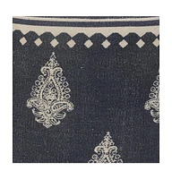 Soft Cotton Ottoman for Living Room Seating and Footrest