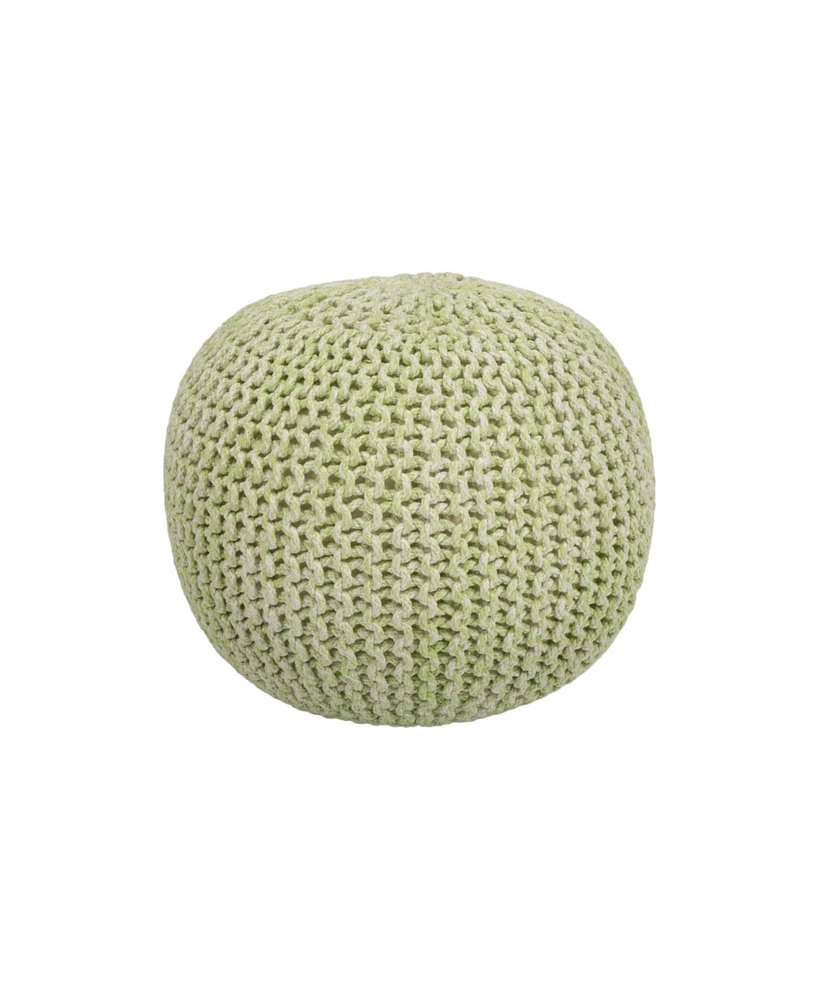 Stylish Round Pouf Ottoman for Casual Seating and Modern Home Decor