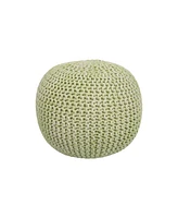 Stylish Round Pouf Ottoman for Casual Seating and Modern Home Decor