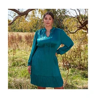 Estelle Nina Shirred Mini Dress