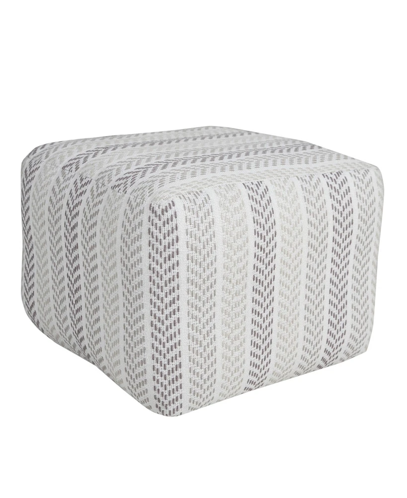 18" Cotton Ottoman
