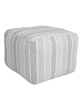 18" Cotton Ottoman