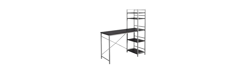 Modern Computer Desk with Spacious Work Surface and Storage