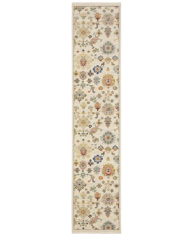 Oriental Weavers Lucca 5507W 2'6"x12' Runner Area Rug