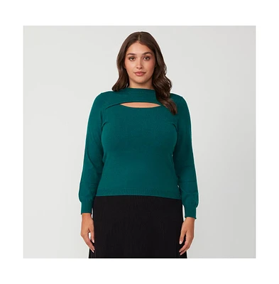 Alba Cut Out Fitted Sweater
