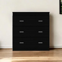 Three Drawer Dresser for Bedroom and Living Room Storage Solutions