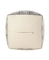 20" Beige 100% Cotton Ottoman
