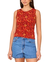 Vince Camuto Women's Printed Keyhole Tank Top