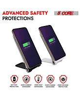 5 Core Wireless Charger 10W Max Fast Wireless Charging Pad Glass Top Pair Boostcharge Slim Usb-c