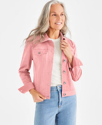 Style & Co Petite Classic Denim Jacket, Created for Macy's