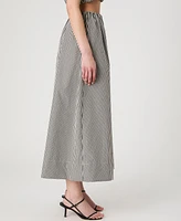 French Connection Women's Pull-On Gingham Midi Skirt