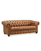 Hydeline York 89" Top Grain Leather Sofa