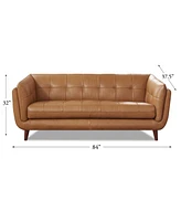 Hydeline Solana 88" Top Grain Leather Sofa