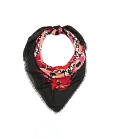 Kate Spade New York Women's Houndstooth Poppies Modal Square Scarf