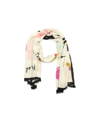 Kate Spade New York Women's Things We Love Oblong Scarf