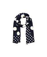 Kate Spade New York Women's Breezy Dot Viscose Oblong Scarf