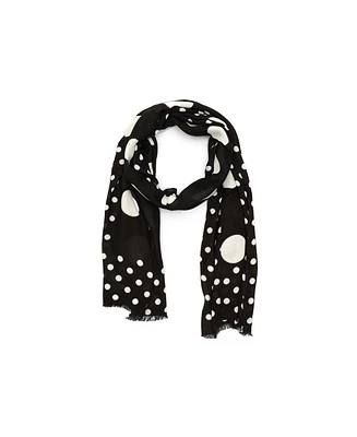 Kate Spade New York Women's Breezy Dot Viscose Oblong Scarf
