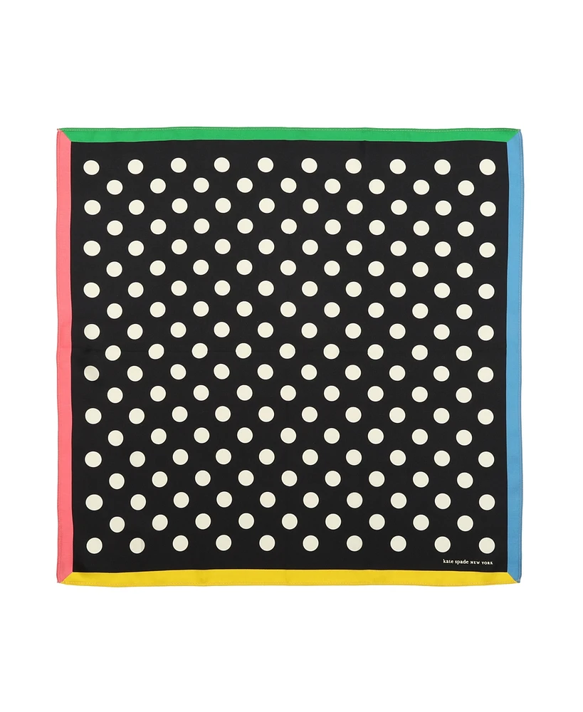 Kate Spade New York Women's Breezy Dot Silk Bandana Scarf