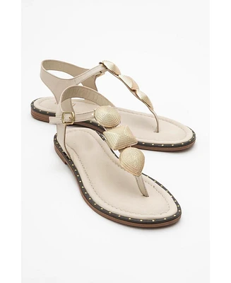 Giulia Leather Flat Sandal (Women)
