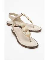 Giulia Leather Flat Sandal (Women)