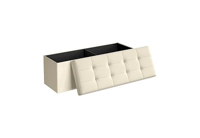 Songmics Home Folding Storage Ottoman Bench