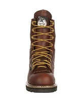 Georgia Boot Men's Steel Toe Waterproof Lace-To-Toe Work Boot