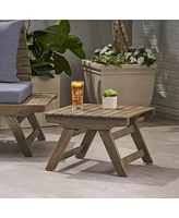 Outdoor Wooden Side Table by Christopher Knight Home
