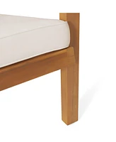Outdoor Acacia Wood 3 Pc Chat Set