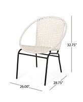 Set of 2 Outdoor Wicker Chair