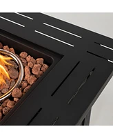 28inch Square Fire Pit Table