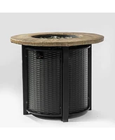 30 in. Propane Round Fire Table 40000BTU Propane Fire Pit Table