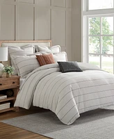 Levtex Leo Stripe Textured -Pc. Duvet Cover Set