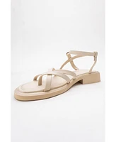 Antas Strappy Leather Flat Sandals (Women)