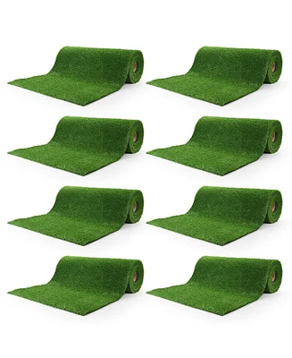 Yescom 8pcs 50x3 Ft Artificial Grass Turf 1.38" Fake Grass Rug Indoor Batting Tunnels Outdoor Synthetic Lawn