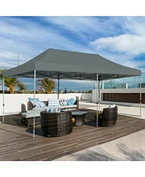 10 x 20 Feet Adjustable Folding Heavy Duty Sun Shelter with Carrying Bag