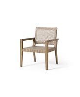 Wicker & Acacia Club Chairs (Set of 2)