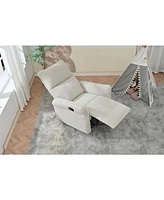 360 Swivel Rocker Recliner Chair - Gray Fabric