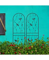 Pack 71" Metal Garden Trellis