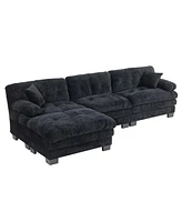 L-Shaped Sectional Sofa Sleeper Couch