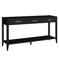 Streamdale Furniture High-Quality Entryway Console Table with Vertical Stripe Drawers, Long Legs,Suitable for Entryway, Hallway, Living Room, Foyer, C
