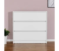 Versatile Three Drawer Dresser for Bedroom and Closet Organization